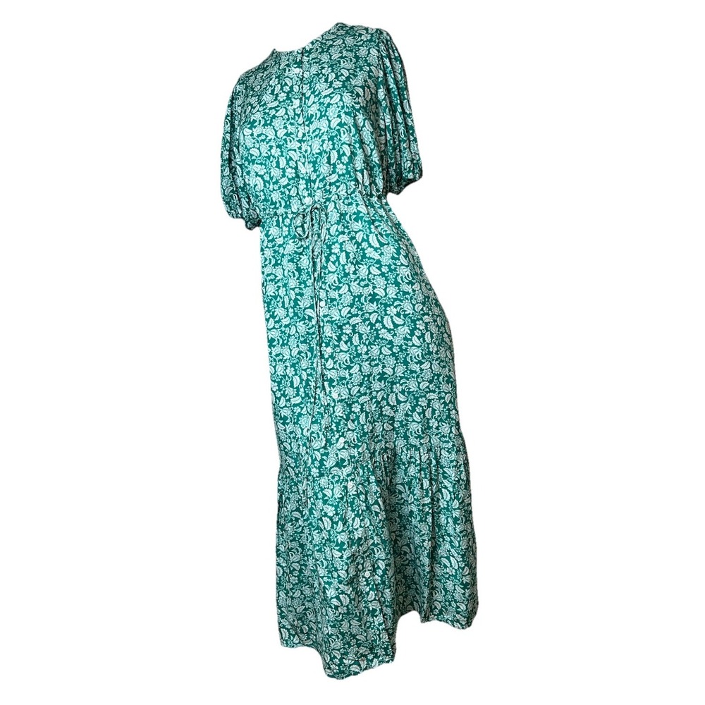 Tuckernuck Hyacinth House Frannie Floral  Long Maxi Dress Green  Women XS